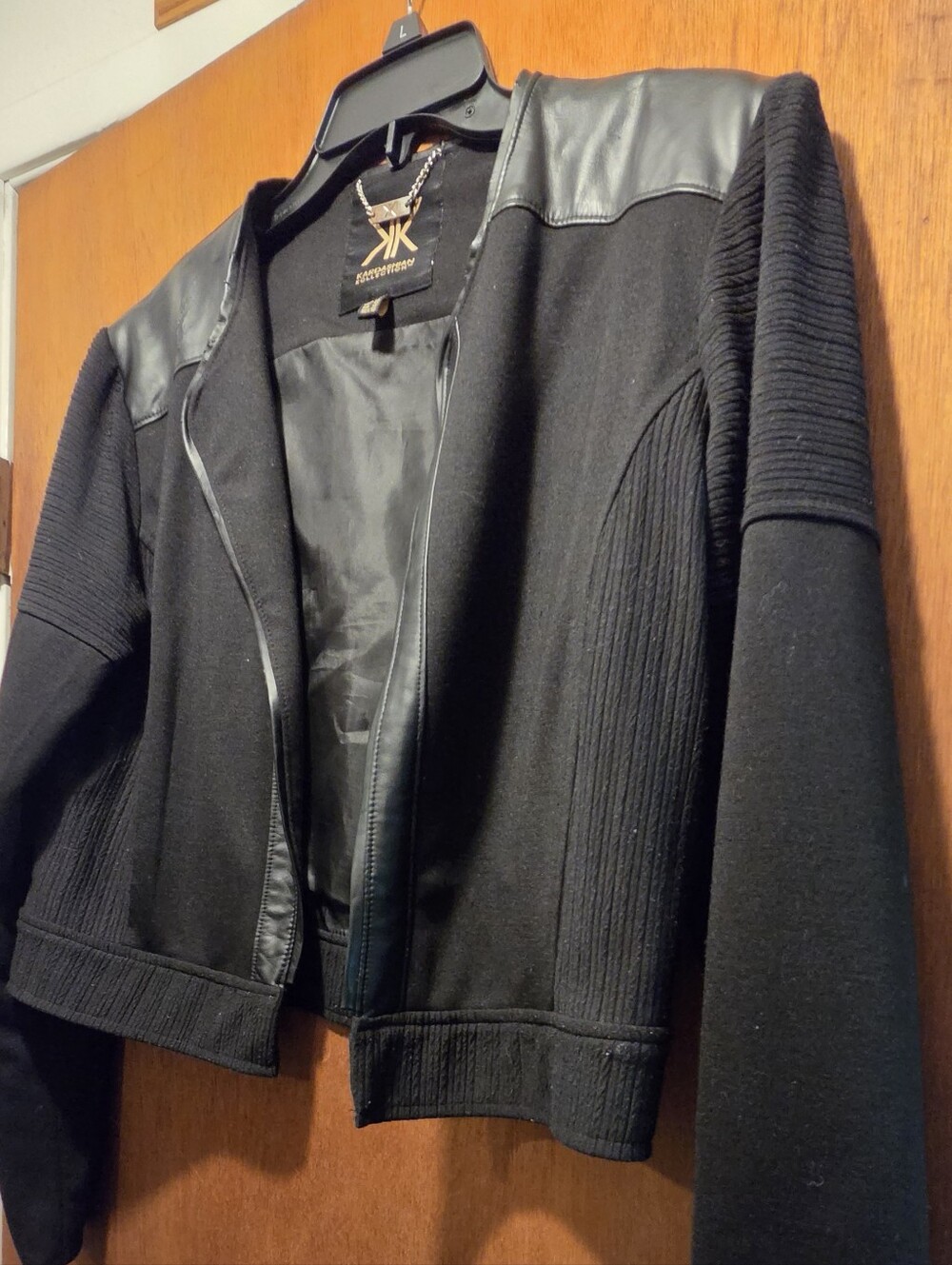 Kardashian Kollection Black Cropped Blazer Jacket - Picture 4 of 8